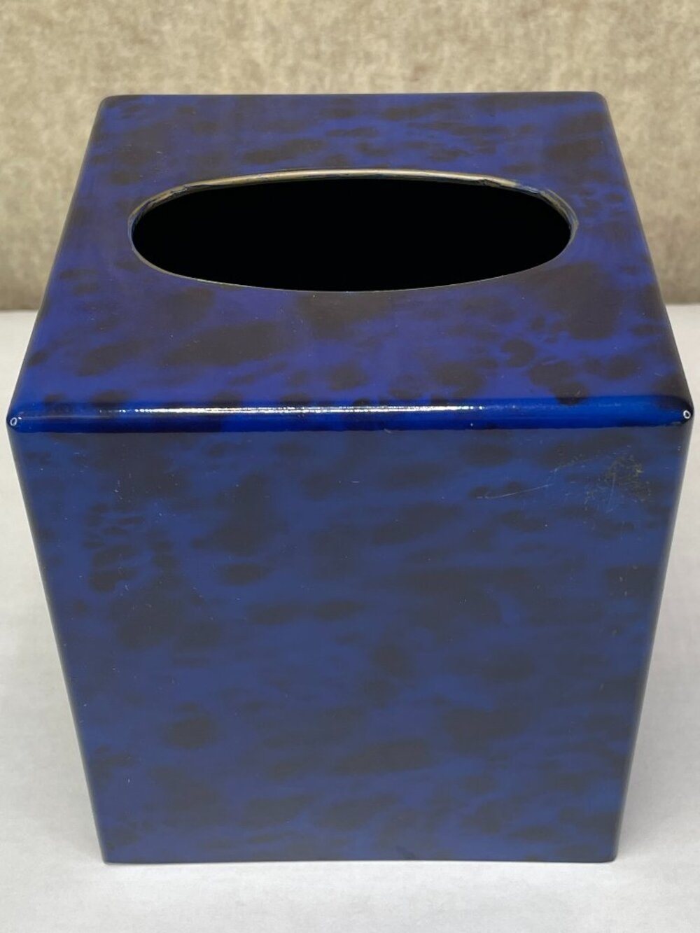 Faux Lapis Lazuli Upright Tissue Box